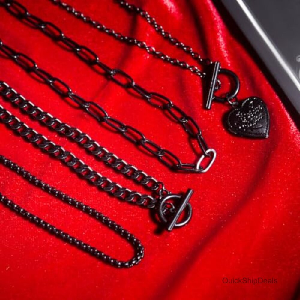 Layered Gold Necklace Set Chunky Stackable Chains… - image 7